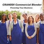CRANDDI Commercial Blender, 2200W Countertop Blenders with Removable Shield, Quiet Smoothie Blender for Shakes and Ice Crushing, 52oz, 38000 RPM Professional Blenders for Kitchen, K80 (Black)