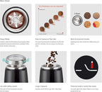 DR MILLS DM-7445 Coffee Grinder Electric,Spice and Herb Grinder, Blade & Cup Made with SUS304 Stainless Steel Food Grinders Electric