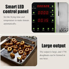 Electric Doughnut Machine,Small Donut Maker,Donut Maker,Automatic Doughnut Machine,304 Stainless Steel Auto Donut (220V)