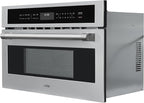 KoolMore 30 in. Built-in Microwave with Convection Oven and Air Fryer, 1000W Power with 10 Levels, UL Listed and 1.6 cu. ft. Capacity in Stainless-Steel (KM-CWO30-SS)