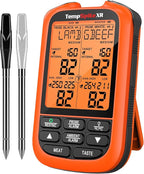 TempPro TempSpike 1000FT Wireless Meat Thermometer Digital with 2 Upgraded Ultra-Thin Probes, Kitchen Food Thermometer Cooking, Turkey, Smoker, BBQ, Grill Temperature Indicator (Previously ThermoPro)