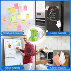 LOVIMAG Fridge Magnets 20Pcs Refrigerator Whiteboard Small Strong Magnet Classroom Kitchen Accessories Decorative Locker Set Decor Must Haves Office Calendar Refrigerador Magnetic Cute Crafts Green