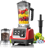1800W Blender for Smoothies, 70oz Pitcher & 20oz Grinder, 28000 RPM High Speed Countertop Blender for Kitchen for Ice Crushing, Frozen Fruits & Nut Butter, 1-5 Min Timer, Multiple Speeds