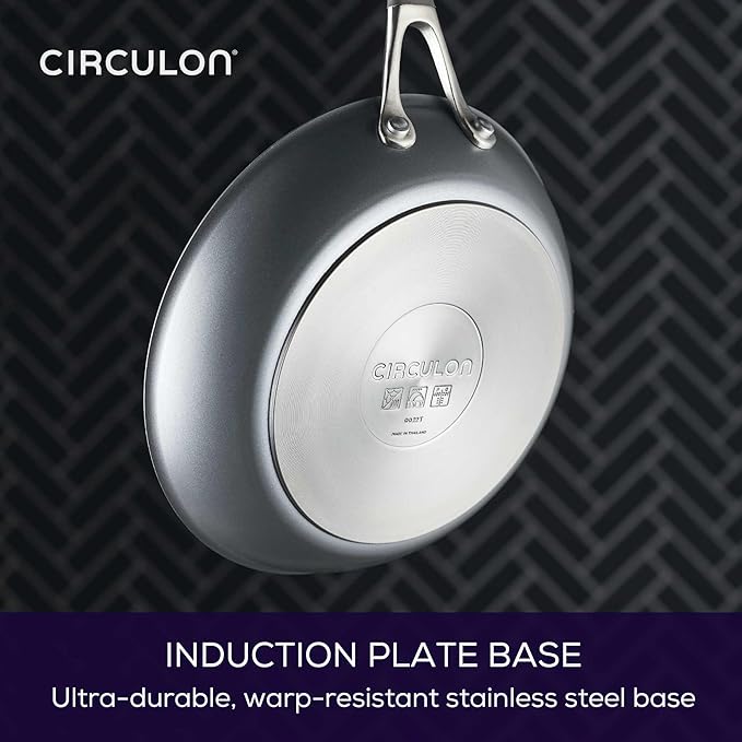 Circulon A1 Series with ScratchDefense Nonstick Induction Pots and Pans Cookware Set, Induction Cookware, Kitchen Essentials, 9-Piece, Graphite
