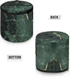 Green Marble Electric Pressure Cooker Insulation Bag Round Zippered Electric Pressure Cooker Storage Bag Home Decorations