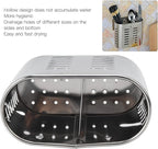 Fdit Household Wall Mount Utensil Drying Racks,Cooking Utensil Holder Flatware Hanging Organizer Drying Racks with Hollow Design for Spoons Knives Forks Chopsticks
