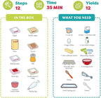 Baketivity Kids Baking Set, Meal Cooking Party Supply Kit for Teens, Real Fun Little Junior Chef Essential Kitchen Lessons, Includes Pre-Measured Ingredients (Baketivity Kit, Red Velvet)