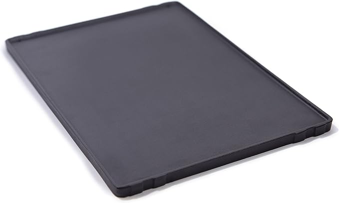 GrillPro 91212 Universal Porcelain Coated Cast Iron Griddle, Black