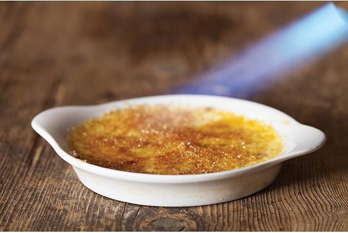HIC Kitchen Round Au Gratin Baking Dish Set, Fine Porcelain, 4-Ounce, Set of 6