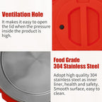 Insulated Soup Container 7.9 Gallon Commercial Food Warmer for Hot&Cold Food, Hot Box for Catering, Food Cooler Soup Carrier for Restaurant, Canteen 6H Insulation Time