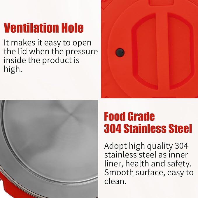 Insulated Soup Container 7.9 Gallon Commercial Food Warmer for Hot&Cold Food, Hot Box for Catering, Food Cooler Soup Carrier for Restaurant, Canteen 6H Insulation Time