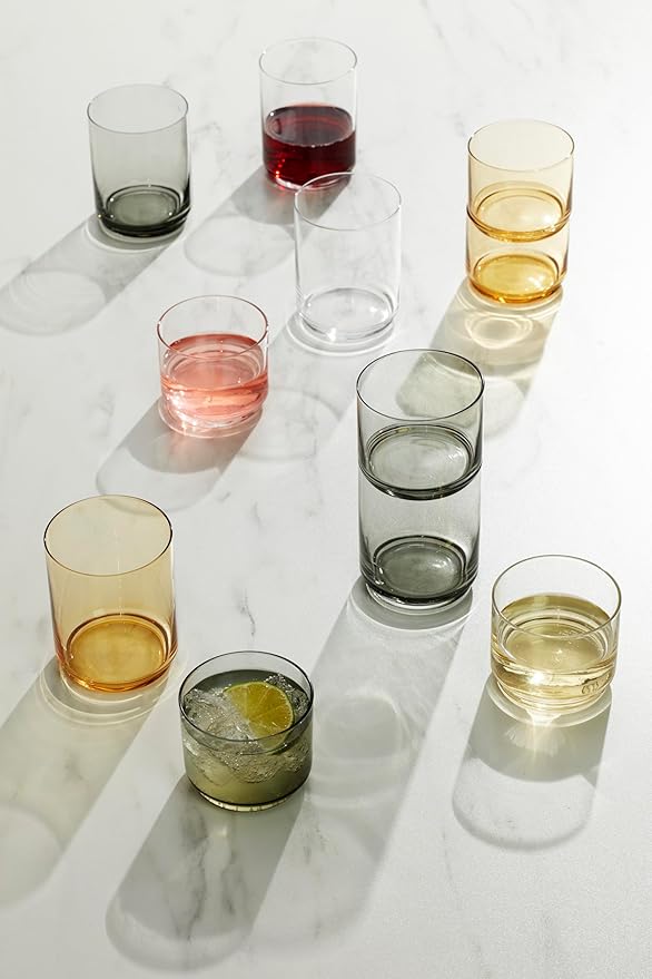 Lenox Tuscany Classics 4Pc Short Glasses, 1.10, Orange