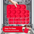 Redfly 2 Pack Silicone Muffin Pans for Baking & Cupcake Pan - 12 Cup Regular Size Silicone Molds, BPA Free Egg Bites Mold