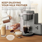 Milk Frother Lid for Keurig K-Café Coffee Maker, Milk Frother Replacement Lids, Hot and Cold Frothing Cup Lid Only for Keurig K-Café Single Serve Latte & Cappuccino Coffee Machine（2 Pack）