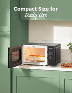 COMFEE CMO-C20M1WB Countertop Microwave Oven, 0.7 cu.ft Small Microwave with 11 power levels,Turntable Reset Function, Speedy Cooking, Weight/Time Defrost, Memory function, Children Lock, 700W