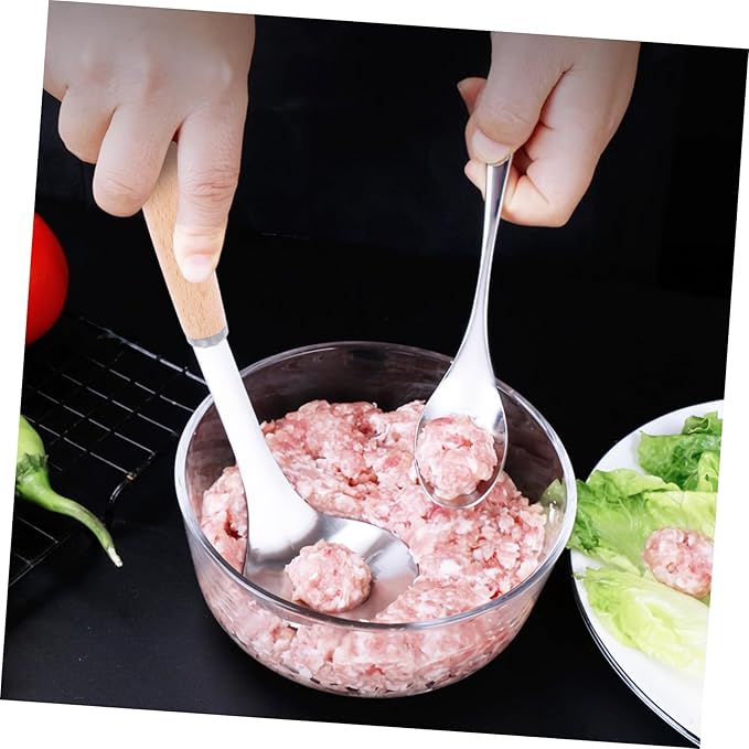 Ciieeo 1 Set Meatball Maker with Non Slip Handle Kitchen Gadget for and Cleaning for Meatballs Fish Balls and Shrimp Paste Cooking Tool