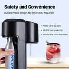 60L CO2 Cylinder for SodaStream, CO2 Canister Threaded Cylinders Compatible w/All Threaded 'Screw-In' Soda Makers, FIZZ, ONE TOUCH, JET, etc. - Set of 2