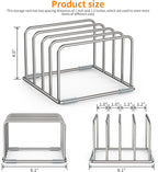 Cutting Board Stand, Cutting Board Rack, Cutting Board Organizer Stainless Steel, Cutting Board Holder for Countertop, Chopping Board Holder (2 Pack)