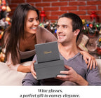 KAMMAK Crystal Whiskey Glasses Set of 2, 5.3oz Old Fashioned Glasses Stemless, Hand Blown Colored Cocktail Glasses, Engagement Gifts for Couples, Women, Men