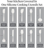 GIR: Get It Right 10-Piece Silicone Ultimate Kitchen Utensil Set – Spatulas, Ladle, Flip, Spoons, Whisk, Peeler & Spoonula – Nonstick, Non-Toxic, Heat-Resistant – Sprinkles