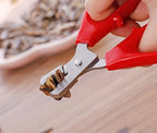 Red Peeling The Shell Nut Shell Cracker Seed Pistachio Sheller Opener Peeling Pliers Nut Crackers Artifact Stainless Steel Convenience Hard Case Buster Specialty Tools and Gadgets