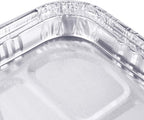 (25 Pack) 1/4 Size Cookie Sheet Baking Cake Pans l 12.8” x 8.9” Disposable Aluminum Foil Trays l Premium Heavy Duty Nonstick Baking Sheets Reusable
