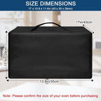 Air Fryer Cover Dust Cover for Gourmia French Door Air Fryer 25 Qt GTF7655, 17×13.8×11.4 in, 600D Heat-Resistant Nylon w/Aluminum Foil, Waterproof air fryer oven Cover for Convection Oven