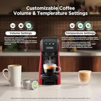 Warriors1 Coffee Maker for Keurig K Cup pod, Espresso Machine for Nespresso Original, Dolce Gusto Pods, Ground Coffee, Coffee Machine for kitchens, apartments, dorms, RVs & camping, 28 oz Reservoir