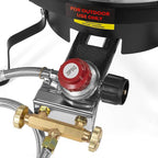 Barton 52Qt Turkey Deep Fryer w/High Pressure Burner All Purpose Aluminum 80,000 BTU Outdoor Boiler Roaster Clam Bake Crawfish Pot Boiling Lid Seafood Cajun Gas Stove Burner Stand Injector