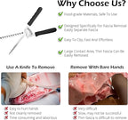 Rib Membrane Removal Tool,Stainless Steel Rib Prep Tool Membrane Remover,BBQ Membrane Remover for Ribs with Arc Clamp & Non-Slip Grip for Easy Rib Skinner,Kitchen Gadgets for Barbecue Enthusiasts