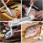 Fish Scales Scraping Tool,Multifunction Stainless Steel Fish Scale Knife Fish Cleaning Kit,Fish Scale Peeler,Fish Descaler Tool,Fish Scaler Remover,Removing Tool Specialty Gadgets