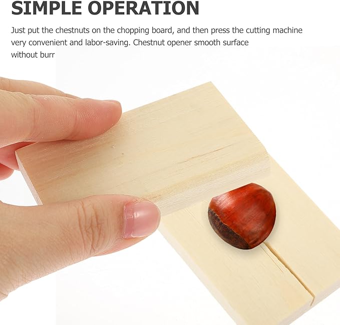 CHILDWEET Manual Chestnut Cutter Cross Opener Nut Cracker Quick Chestnut Cutting Tool for Home Use Walnut Opener Specialty Kitchen Gadget