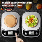 GRAM PRES Food Kitchen Scale Digital Weight Grams and Oz，Professional Digital Kitchen Food Scales 10kg/1g for Weight Loss Dieting Baking Cooking,Stainless Steel Weighing Platform,LCD Display