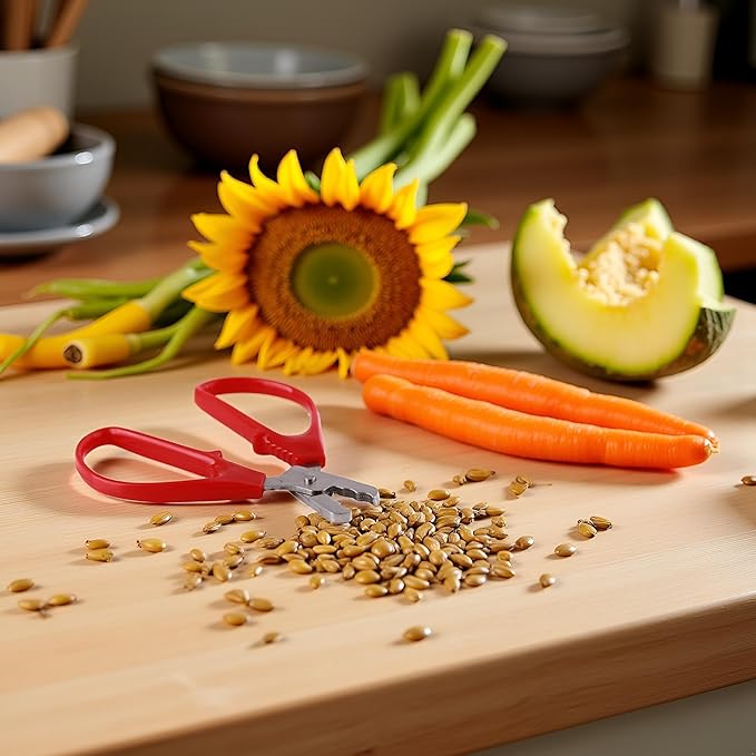 Red Melon Seed Cracker Plier,Sunflower Seeds Plier Opener - Seed Cracker Sheller Opener Peeling Pliers for Melon Seeds, Small Nuts,Nut Crackers,Kitchen Specialty Tools and Gadgets