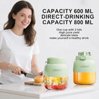 Portable Blender Personal blenders, 20oz Mini Blender for Shakes and Smoothies, Strong Cutting Power with 10 Blades, 600Ml Traveling Fruit Veggie Juicer Cup for Home, Sport, Office, Camping