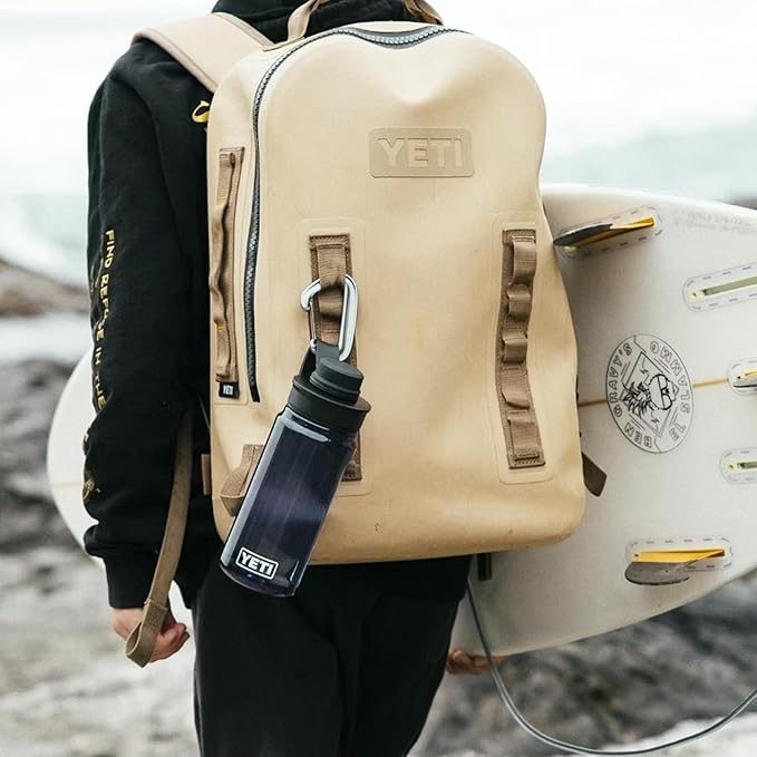 YETI Yonder Water Bottle with Yonder Tether Cap, Lightweight, Leakproof and BPA-Free