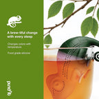 Pund'it Chamomileon Tea Infuser, Cute Color Changing Infuser for Loose Leaf Tea
