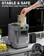 WantJoin 5-in-1 Electric Food Processor & Vegetable Chopper - Multifunctional Commercial Dicer with Stainless Steel Blades for Slicing (2.5mm), Dicing (8/12mm), Chopping (2.5mm), Shredding