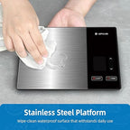 Food Scale with Nutritional Calculator, Smart Digital Kitchen Scale for Weight Loss, App with 23 Nutrients Tracking, Calorie, Fat, Carbs, Premium Stainless Steel, 11lb
