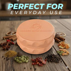 Kozo 2.5" Spice Grinder 2-Piece, Strong Grip By Kozo. (Orange)