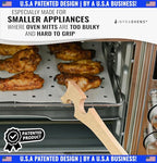 Wooden Oven Rack Puller Stick, Push Pull Tool with Longer Handle Ideal for Kitchen Oven, Convection and Toaster Ovens, Air Fryer and Small Kitchen Appliances by INFRAOVENS