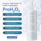ProH2O2 3% Food Grade Hydrogen Peroxide – Natural Cleaner & Disinfectant – Suitable for Household Use – Ideal for Cleaning, Sanitizing & Gargle – 8 oz Spray Bottle (Pack of 4)