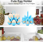 Asltw Dolphin Boiled Egg Holder – 3-in-1 Cooker, Server & Fridge Tray for Soft/Hard Eggs, BPA-Free, Cute Kitchen Gift for Kids & Families (Blue)