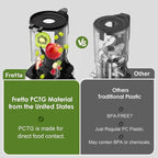 Juicer Machines,Fretta Cold Press Juicer with Large Feed Chute,Fit Whole Fruits & Vegetables,High Juice Yield,BPA-Free,PCTG Material from US (Polished Silver, 1.0 L)