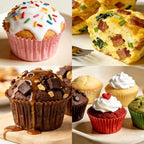 Silicone Muffin Pan, 6 Cups Muffin Pans for Baking with Metal Frame, Cupcake Pan, Egg Bite Molds, Muffin Tin Tray Easy to Pop Nonstick Non Toxic Bakeware for Oven