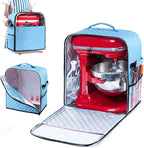 BAGSPRITE Stand Mixer Cover with Appliance Sliders Base Compatible with KitchenAid Mixer-Storage Bag for 6/7/8 Quart with Pockets for Kitchen Aid Accessories and Attachments