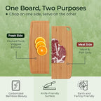 Keechee Dishwasher Safe Bamboo Cutting Boards Durable Lightweight Wood Cutting Board for Busy Kitchen, Easy Clean Wooden Chopping Boards with Juice Groove Set of 3 (L+M+S)