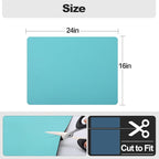 Ecotrim - Dish Drying Mat for Kitchen Counter | Coffee Bar Mat for Countertops | Heat Resistant Drainer Mat with Non-slip Rubber Backed | Hide Stain Kitchen Absorbent Draining Mat | Turquoise 16"x24"