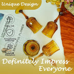 Plastic Wine Glasses, Plastic Goblets Vintage Style Cordial Unbreakable Drinking Glasses, Reusable Drinkware for Wedding Reception, Grand Event Party Supplies (24, Amber)