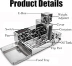 Electric Doughnut Machine,Small Donut Maker,Donut Maker,Automatic Doughnut Machine,304 Stainless Steel Auto Donut (220V)